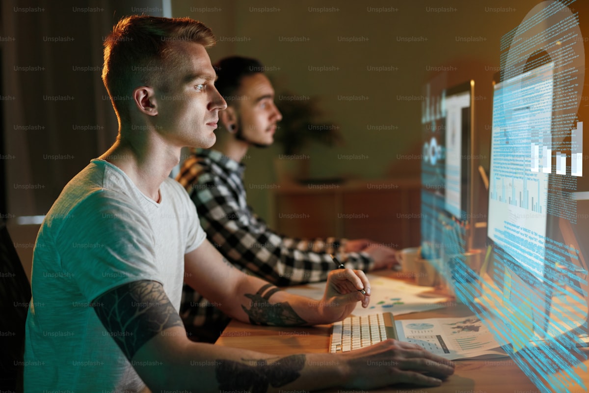 Consulting team collaborating in modern office environment